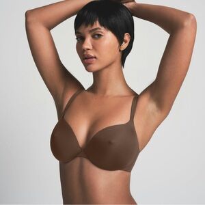 New Skims Nipple Seamless Brown Bra Sz 34D